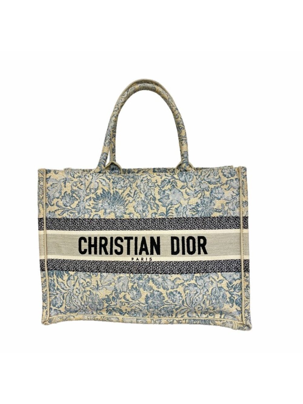 Dior Tote Bag Book Canvas Light Blue